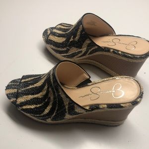 Jessica Simpson Sandals wedges Excellent Cond.